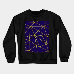 Triangle Mosaic Navy Copper Gold Crewneck Sweatshirt